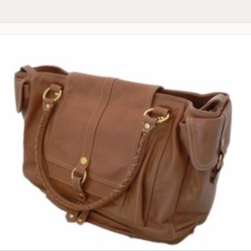 Chaiken Leather Diaper Bag